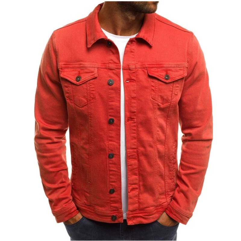 Veste en Jean pour Hommes - Coupe Régulière - Col Chemise – Image 2